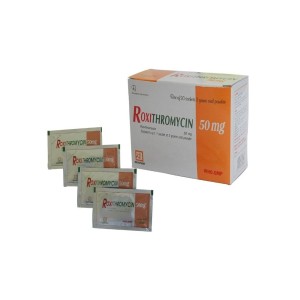 Thuốc kháng sinh Roxithromycin 50mg Nadyphar (30 gói/hộp) 